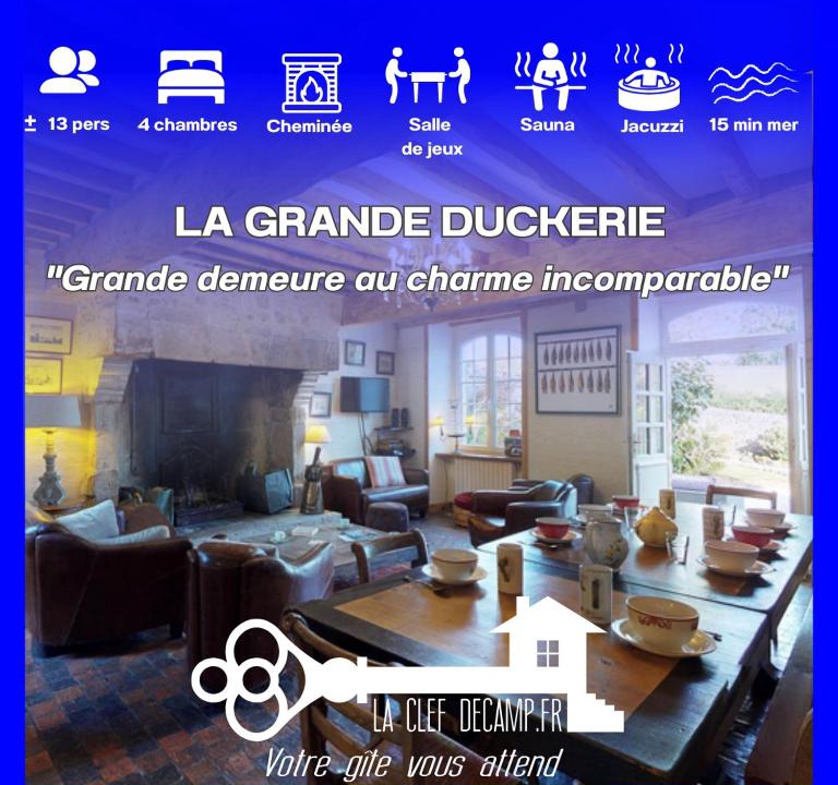 Tamerville House | Grande Duckerie 13pers SPA Baby-Foot 15min Mer