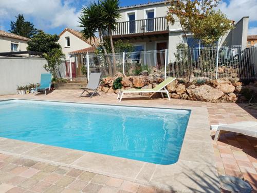 Balaruc-les-Bains Villa | Grande villa neuve avec piscine près mer et Sète