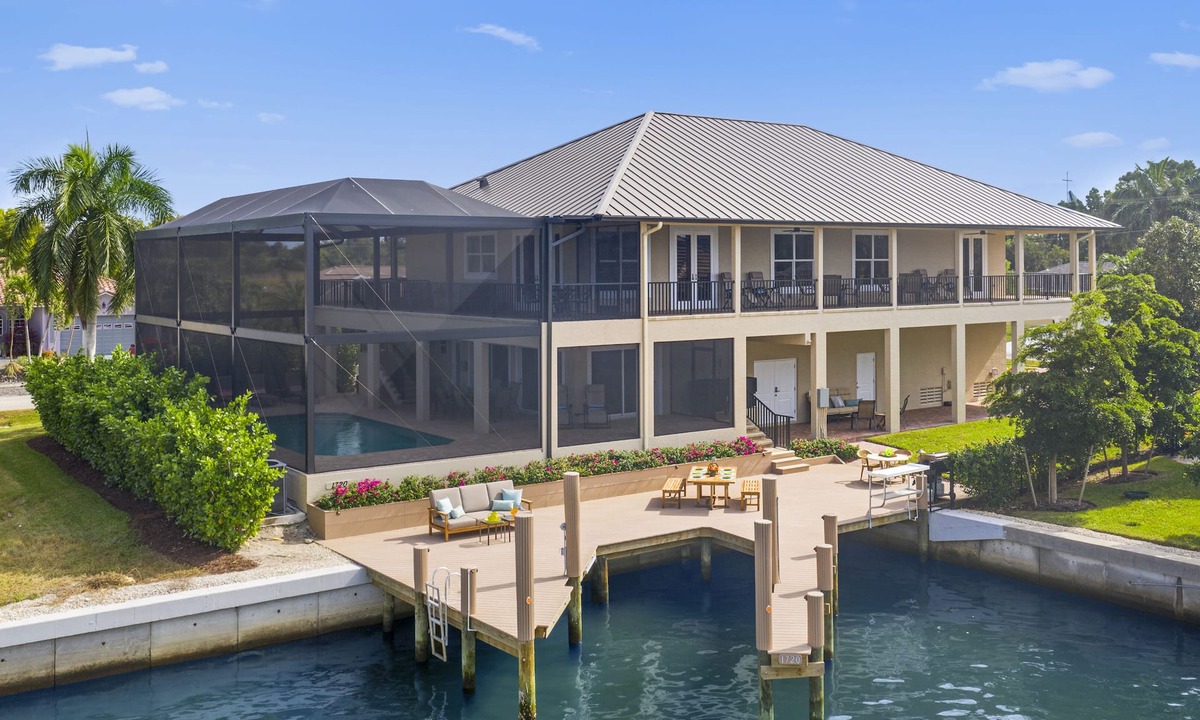 Marco Island House | GREAT Group/Family home that HAS IT ALL! Waterfront, Dock, Pool, Views & More!