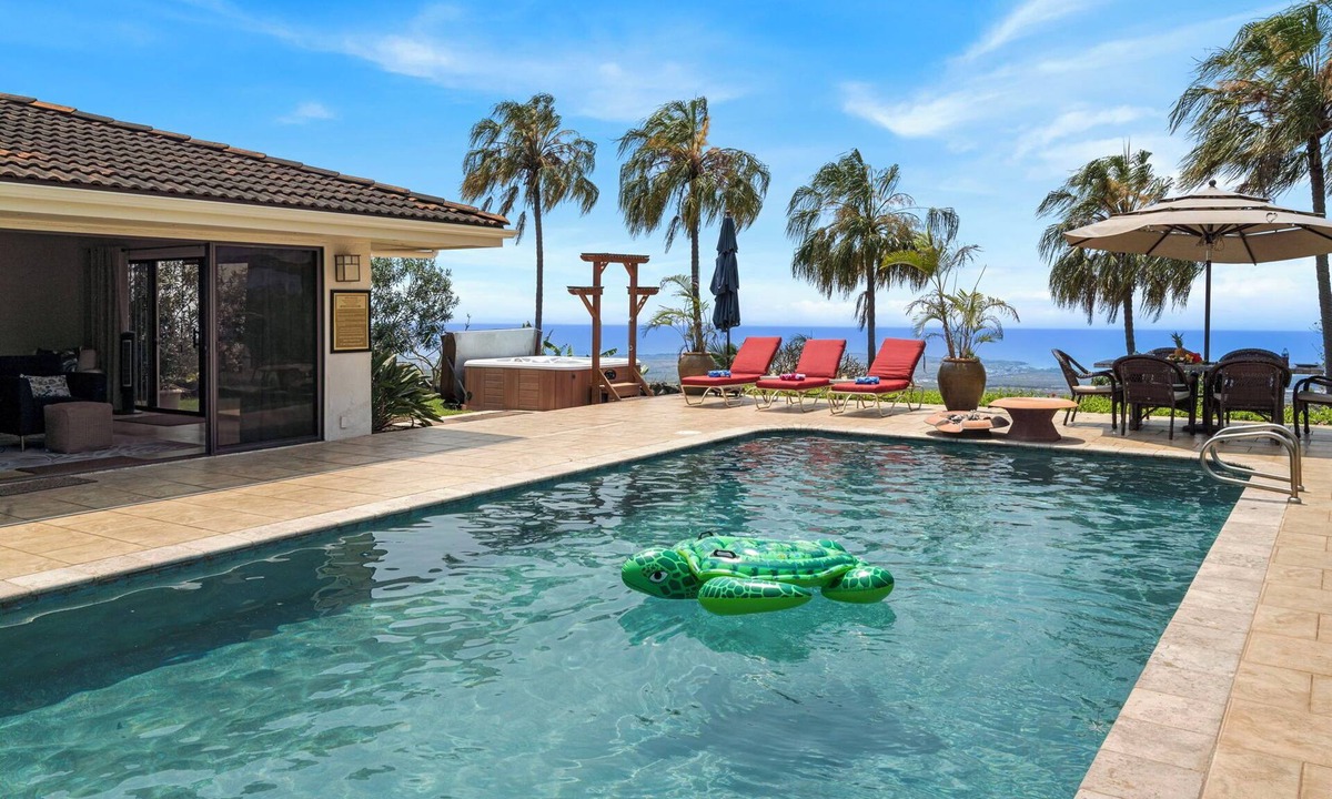 Kalaoa House | 🏖️Great Ocean Views | Private Pool | WiFi | Expanded Lanai!