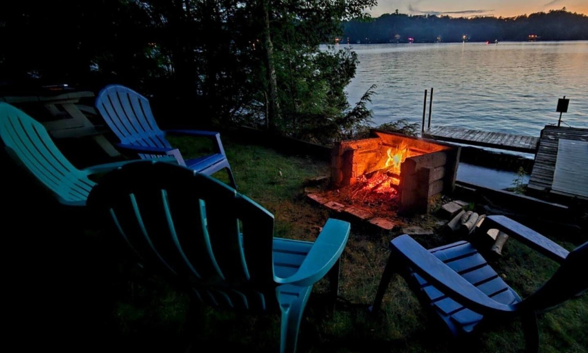 Belgrade Cabin | Great Pond Getaway|Lakefront|Dock|Sunset Views