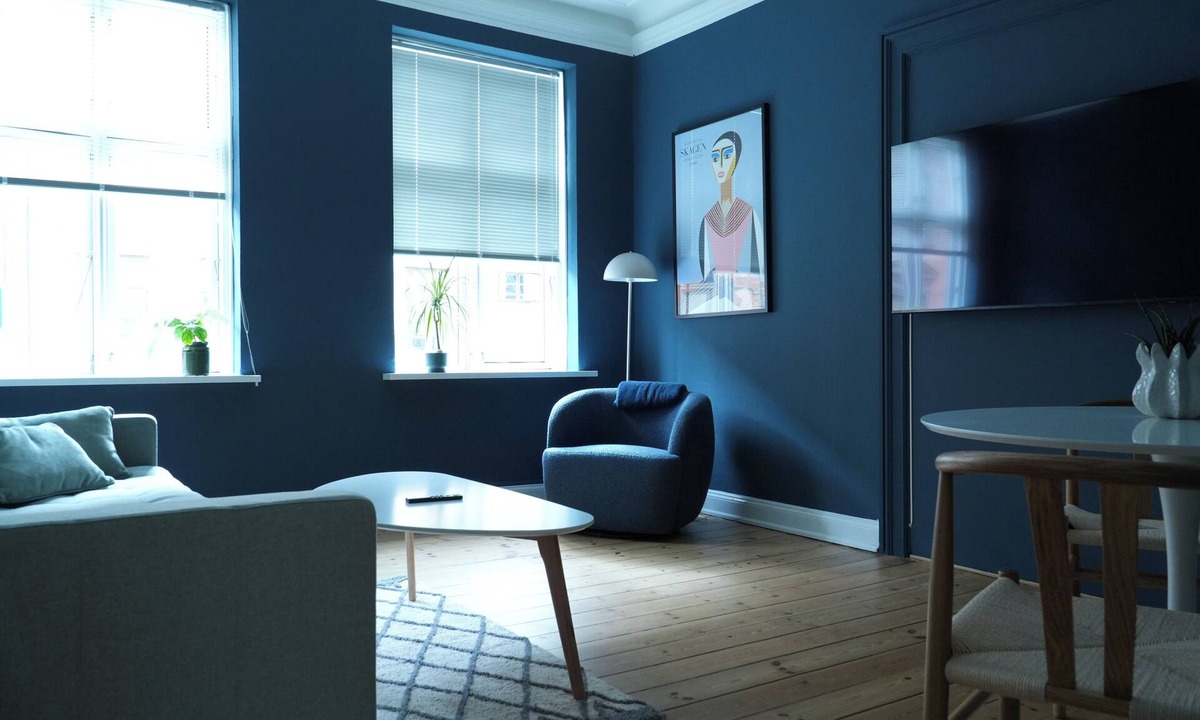 Aalborg Midtby Apartment | Greenbrook Blue Lounge