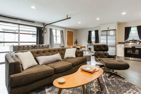 Athens House | Greenway Garage with Firepit