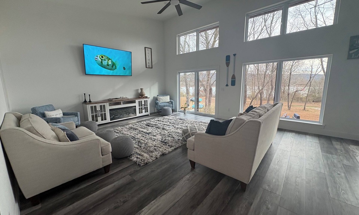 Clinton House | Greers Ferry Waterfront new construction home minutes from Furgersons Marina.