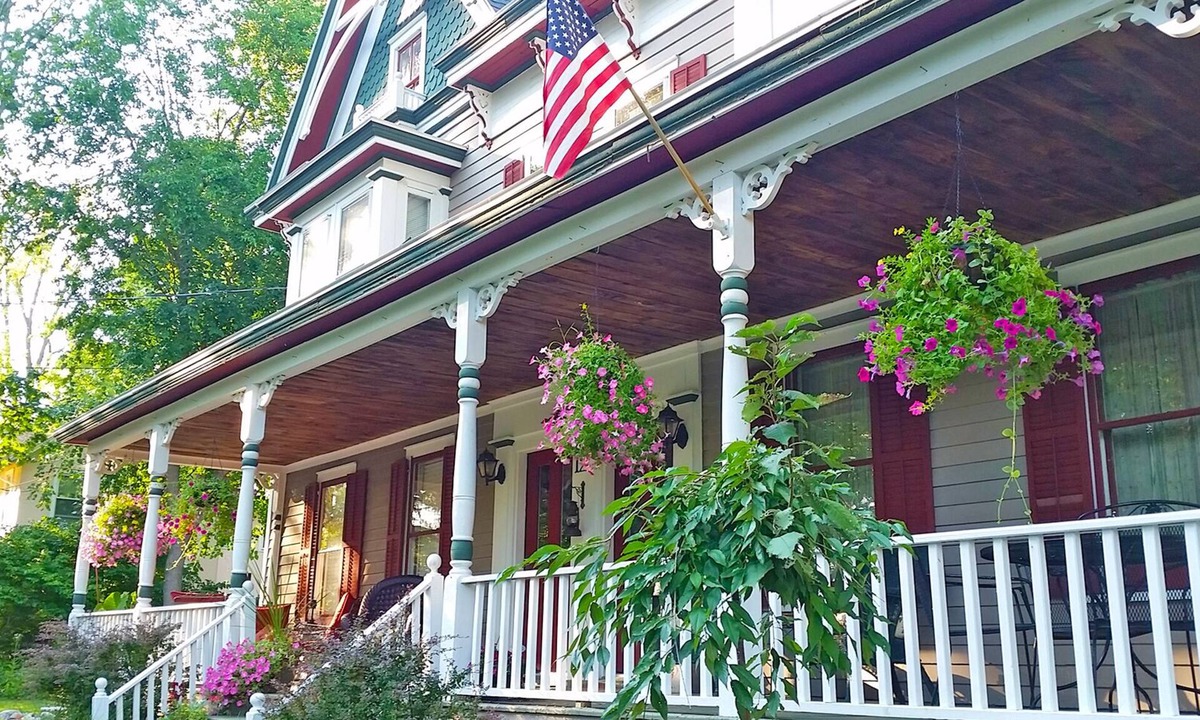 Slingerlands House | Grey Gables Circa 1887 Carpenter Gothic Victorian Duplex