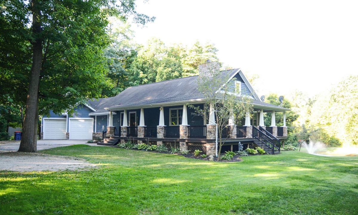 Hamilton House | Grill, Hot Tub, Fire Pit, Game Room, Pond, Theater ~ Just 4 Mi. From Saugatuck!
