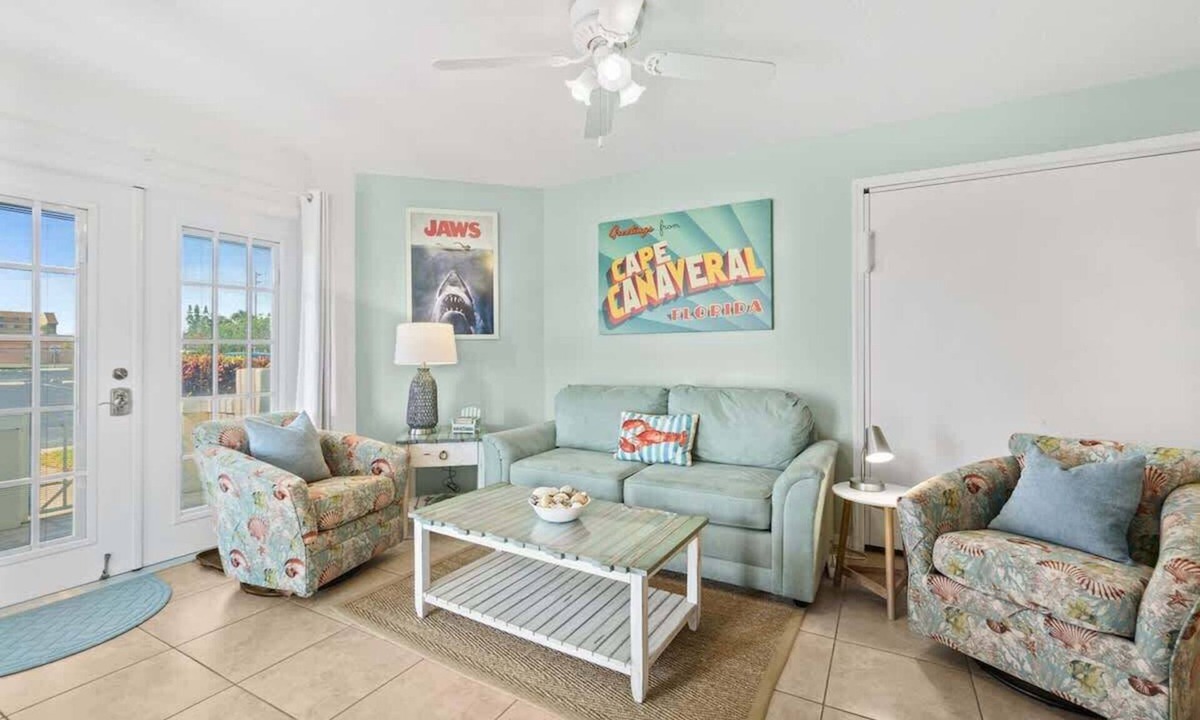 Cape Caneveral Beach Gardens Condo | Ground Floor | Oceanfront Patio | Resort Style | P