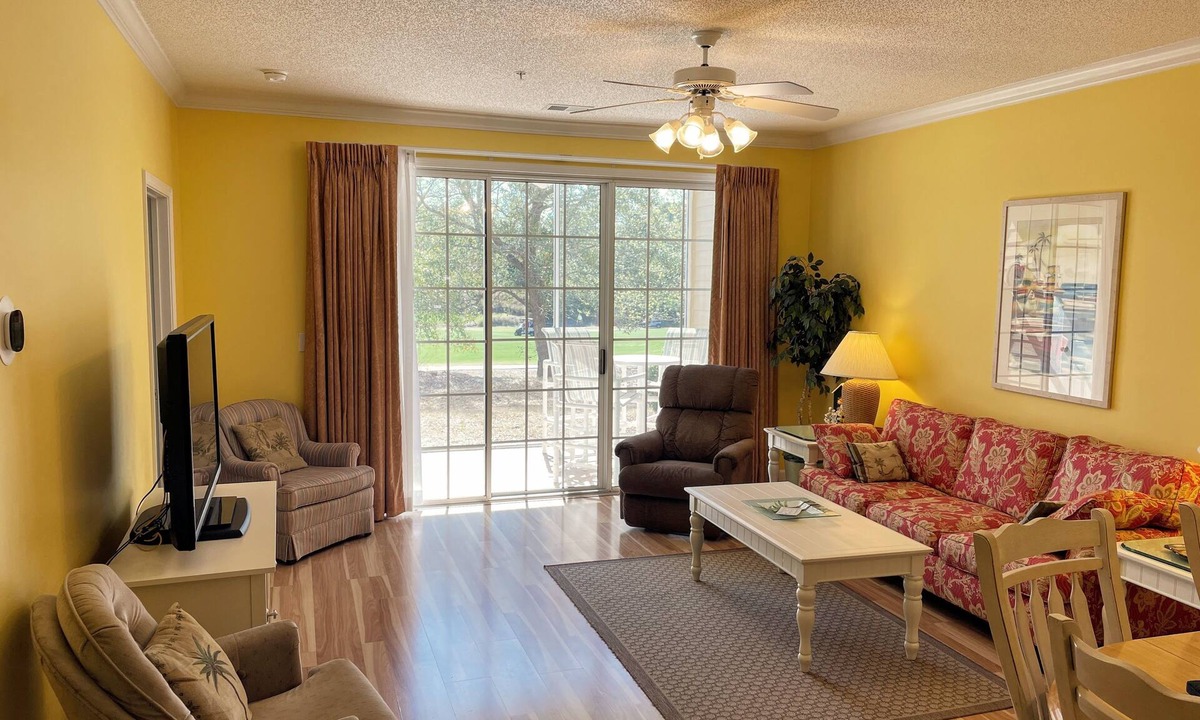 North Myrtle Beach Condo | Ground Floor 2BR Condo in Havens, Barefoot Resort, Well-Stocked, Close to Beach!