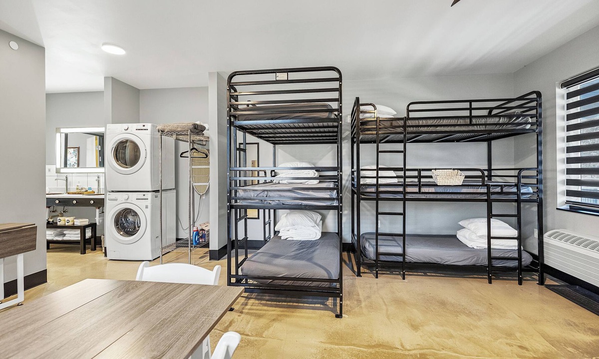Pacific Hotel | Group suite with full kitchen and laundry on the second floor of The Landing Hub Hotel