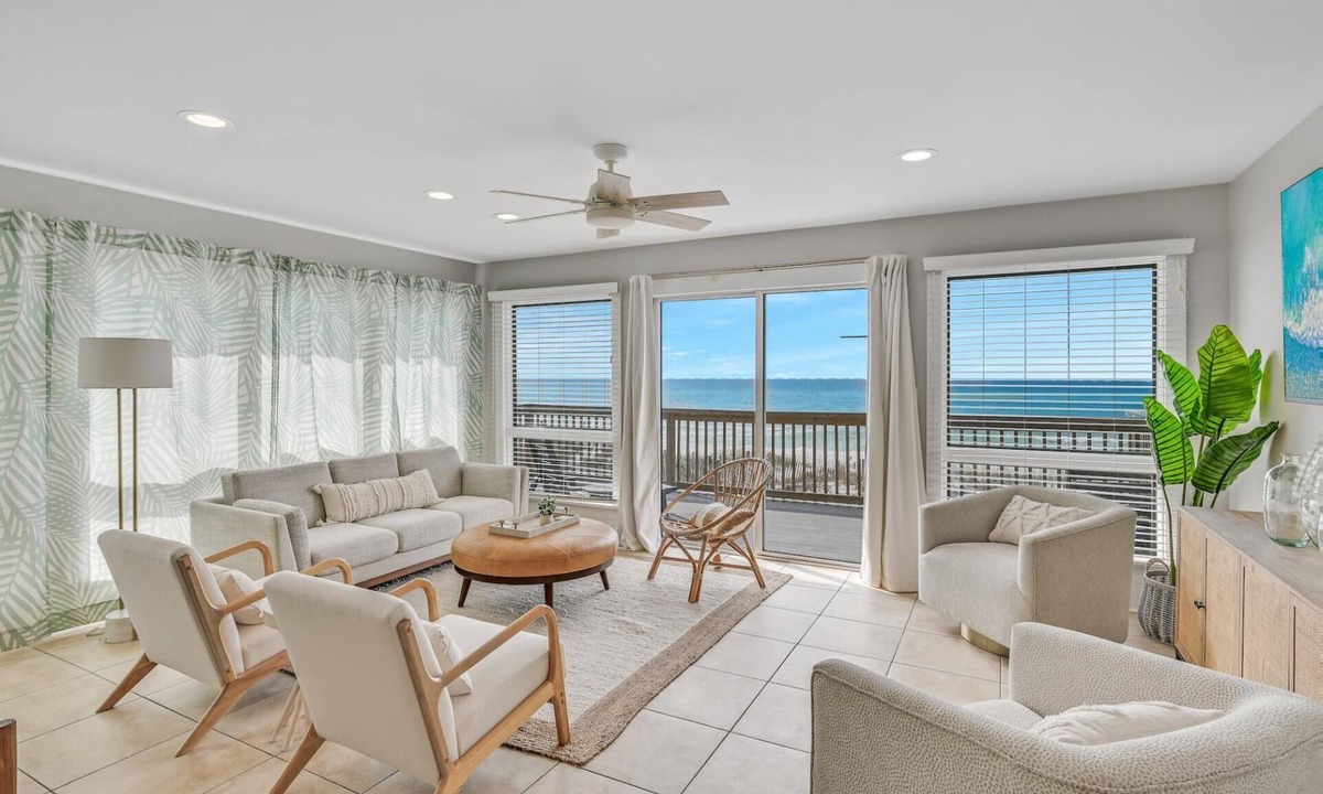 Gulf Pines House | Gulf-Front Townhome with Private Deck, Views and Direct Beach Access