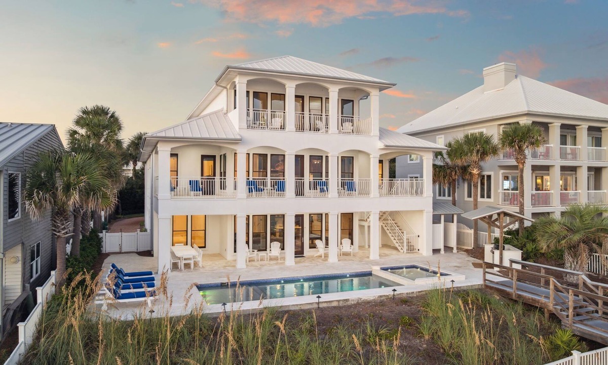 Seacrest House | Gulf-front luxury with direct beach access, private pool, game room, & elevator