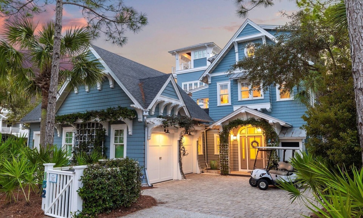 WaterSound Beach House | Gulf Views! Private Heated Pool! Golf Cart!