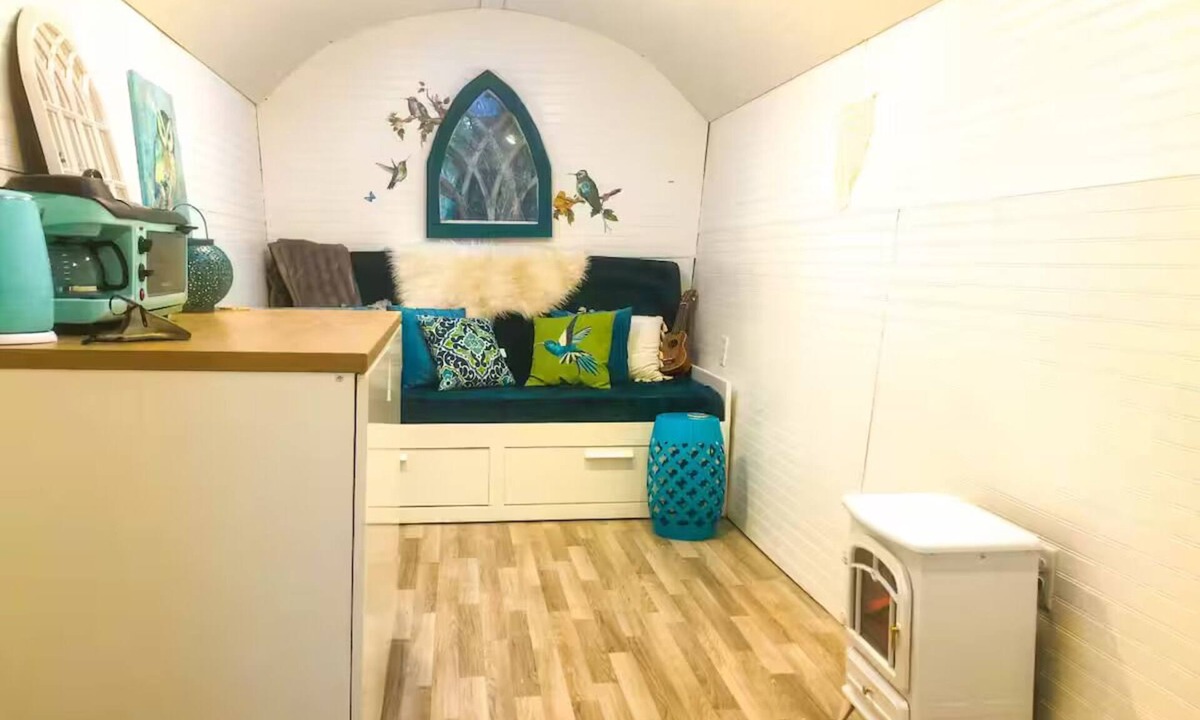 Fruitville Cabin | Gypsy Mermaid Caravan Tiny House Glamping!