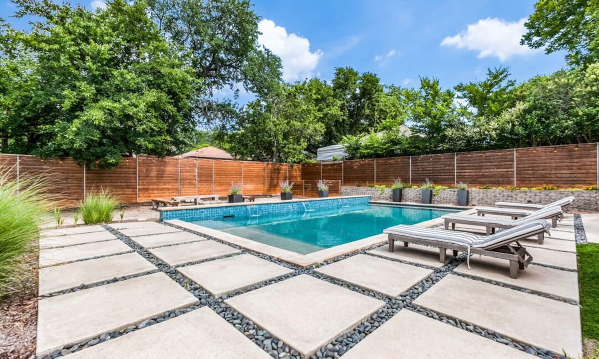 Dallas House | Half acre with yard, gated pool, playground, hot tub, cabana, 15 min to downtown