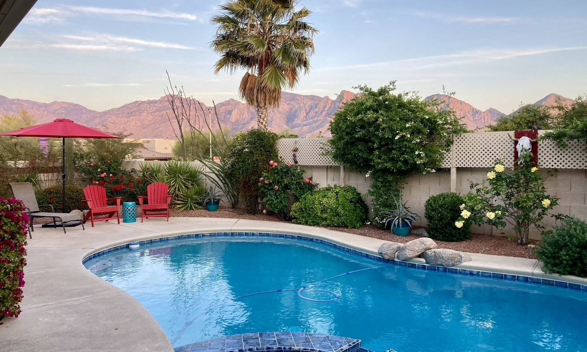 Rancho Vistoso House | Happy Cactus: Heated Pool-Spa! Epic Views! BBQ, Firetable, Parks,Trails!