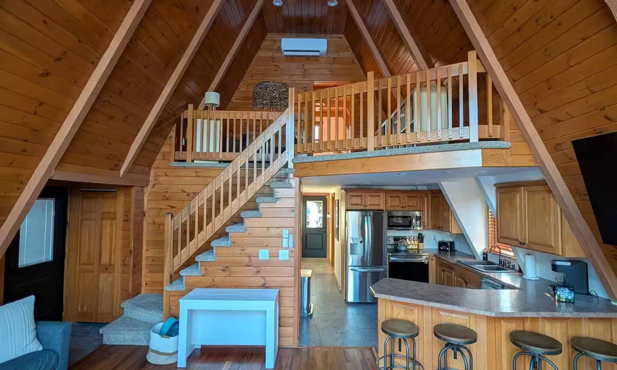 Harveys Lake House | Harveys Lake A-Frame with Hot Tub and Steam Sauna