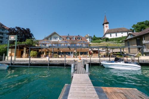Oberhofen am Thunersee Hotel | HAUS AM SEE Lakefront Rooms on Lake Thun SELF CHECK-IN Digital Reception