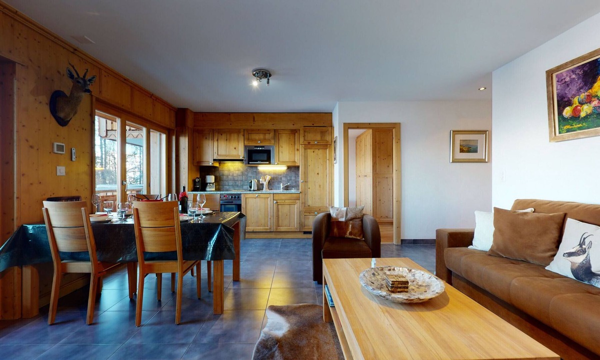 Veysonnaz Apartment | Hauts de Veysonnaz HV1 011 - SAUNA apartment 4 per
