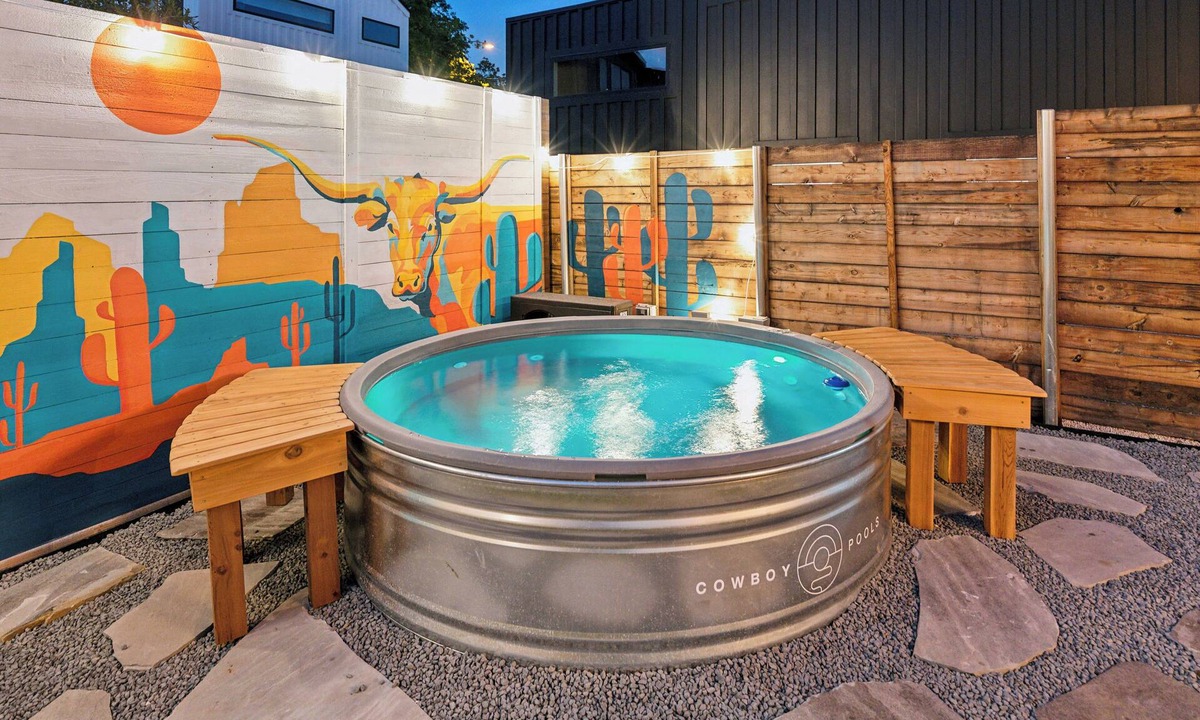 Chestnut House | Heated Cowboy Pool: Modern Austin Retreat