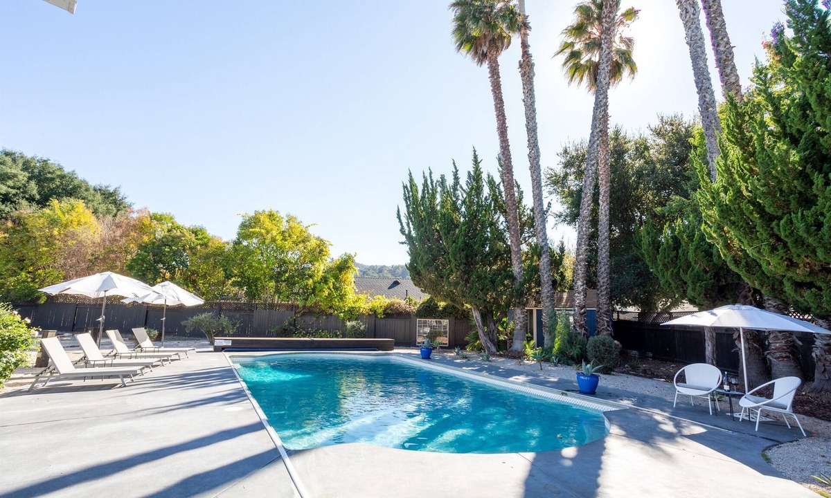 Los Alamos House | Heated pool (82 degrees), hot tub, gas firepit
