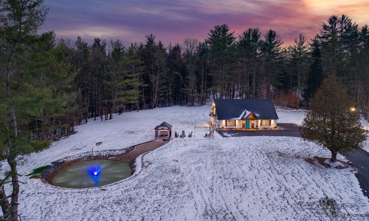 Salisbury Center House | Hidden Treasure Estate | Pond + Fire Pit