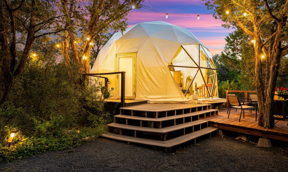 Big Bee Creek Cabin | Hill Country Glamping Dome w/Hot Tub, Gym, Sauna & Cold Plunge