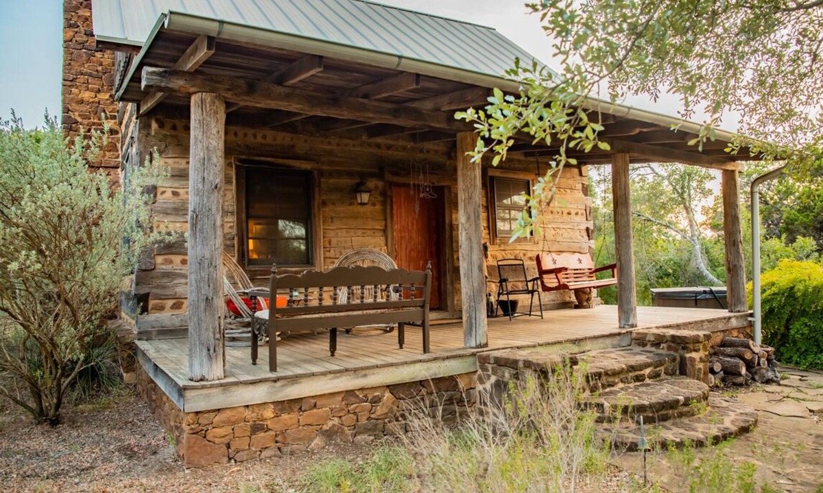 Hays County Cabin | Hill Country Log Cabin Close to Wimberley & Dripping Springs Shopping and Dining