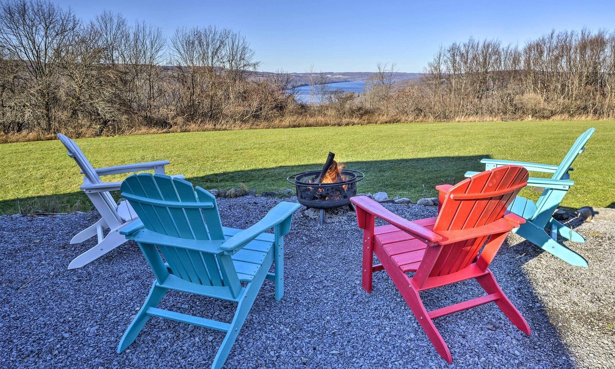 Tully Villa | Hilltop Retreat & Spa with Lake Otisco Views!