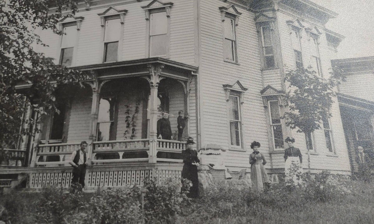 South Colton House | Historic 1840's home on Raquette River with creek, large lawn, view of waterfall