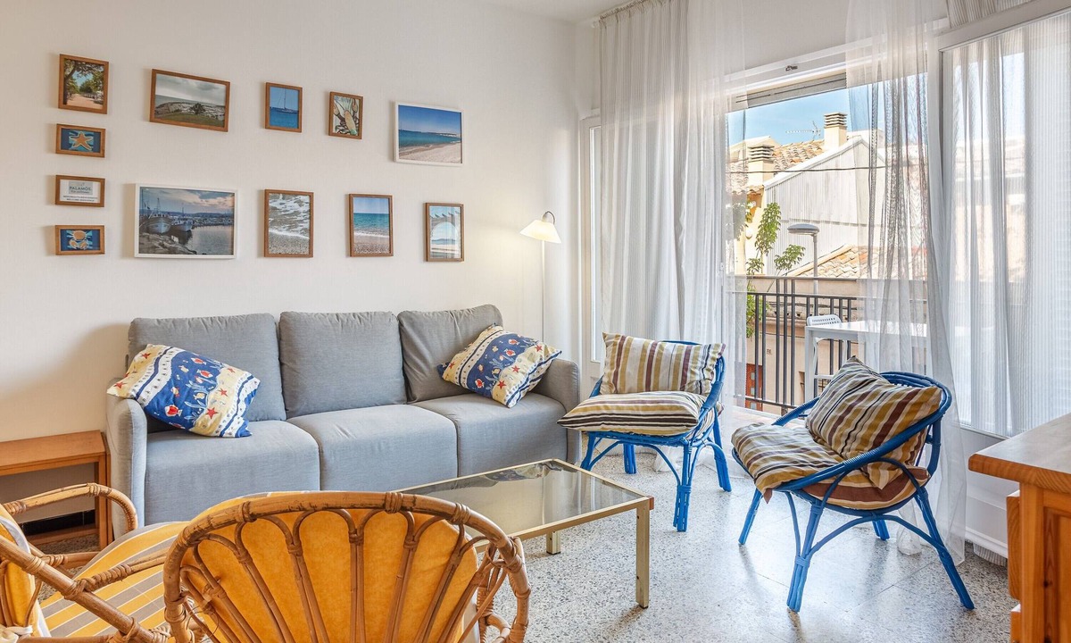 Palamos Apartment | Holiday Apartment "Aubi" with open terrace-balcony and an indoor terrace.