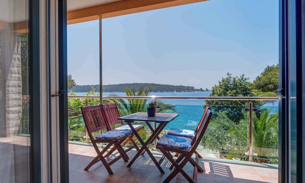 Cove Murtar Apartment | Holiday apartment mit Balkon und Meerblick