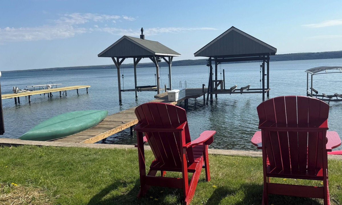Ovid House | Holiday availability! Expansive Lakefront home, 300 Ft of Private Beach, Top Amenities!