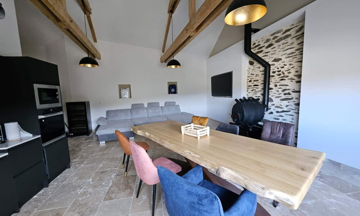 Mas-d'Orcieres House | Holiday Home 'L'étable Mont Lozere' with Mountain View and Private Garden