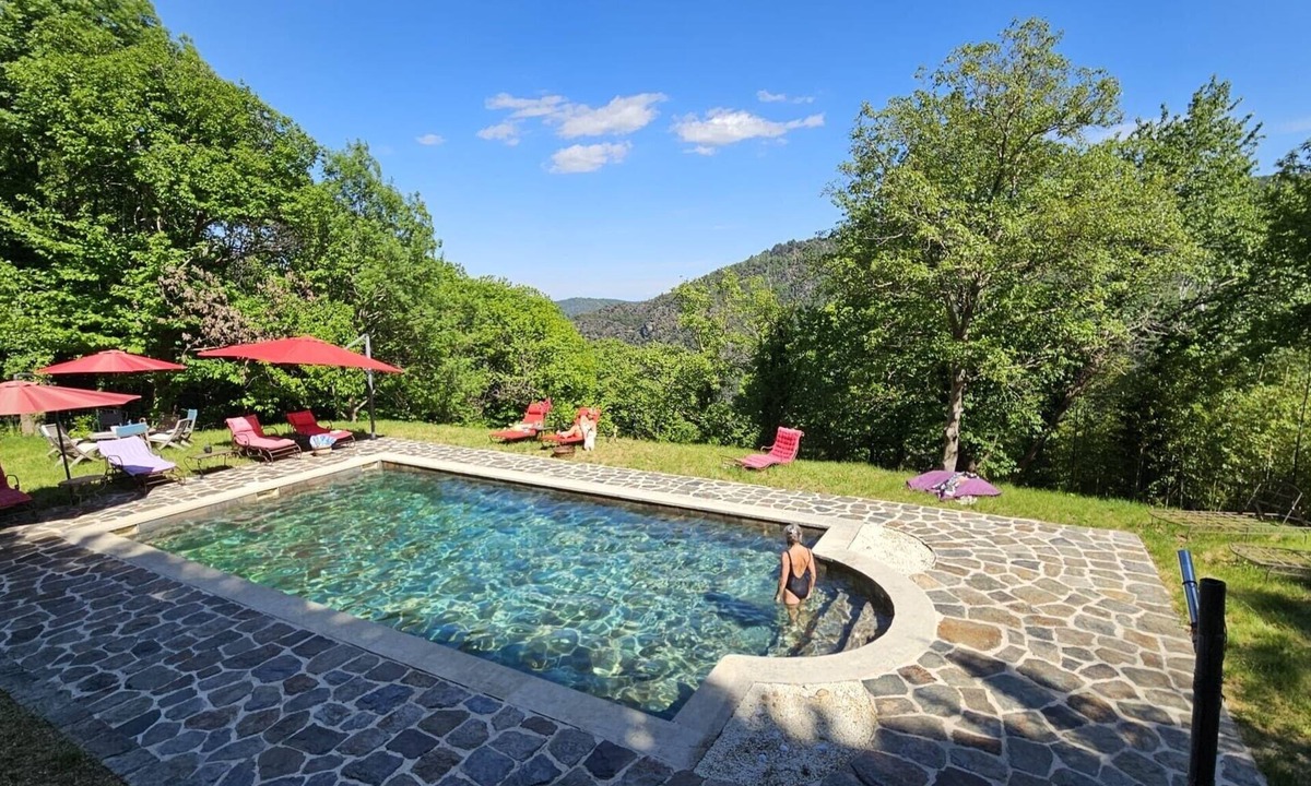 Malons-et-Elze House | Holiday Home 'Grand Mas Avec Piscine' with Mountain View, Private Pool and Private Terrace