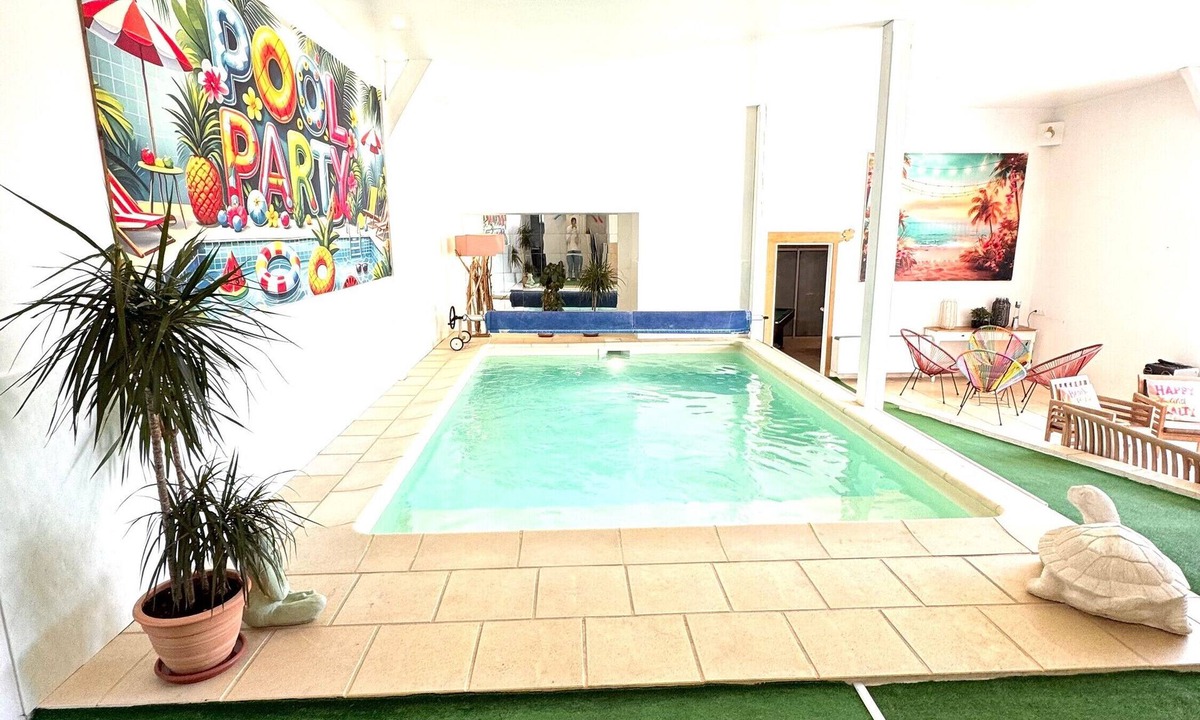 Restigne House | Holiday Home with Indoor Pool, Hot Tub, and Petanque Court