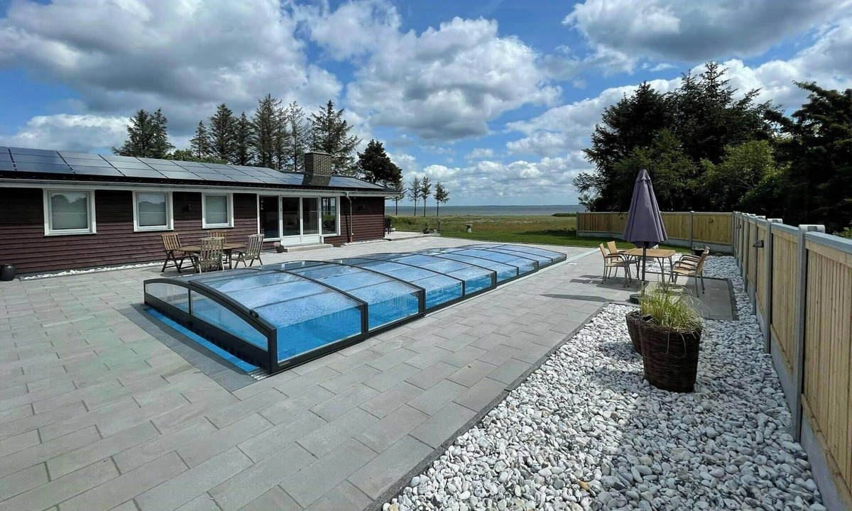 Lundø House | Holiday home with pool and fjord views on Lundø