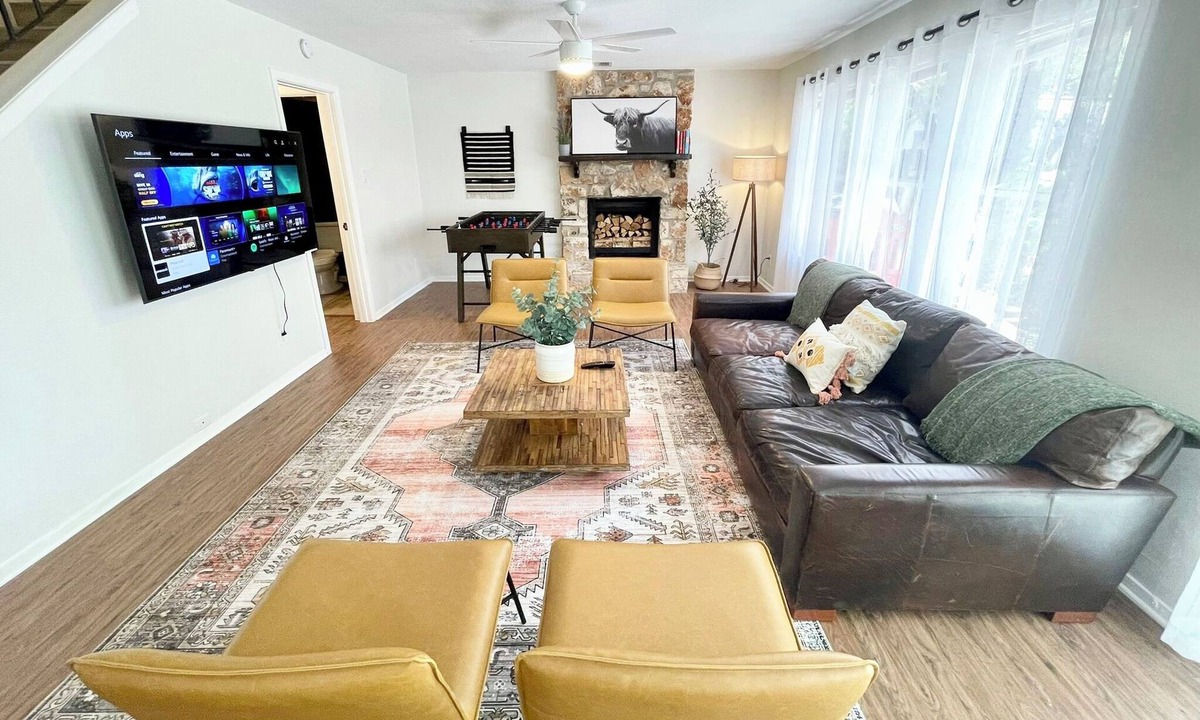 Milwood House | Hot tub) 4 Room Domain: Foosball