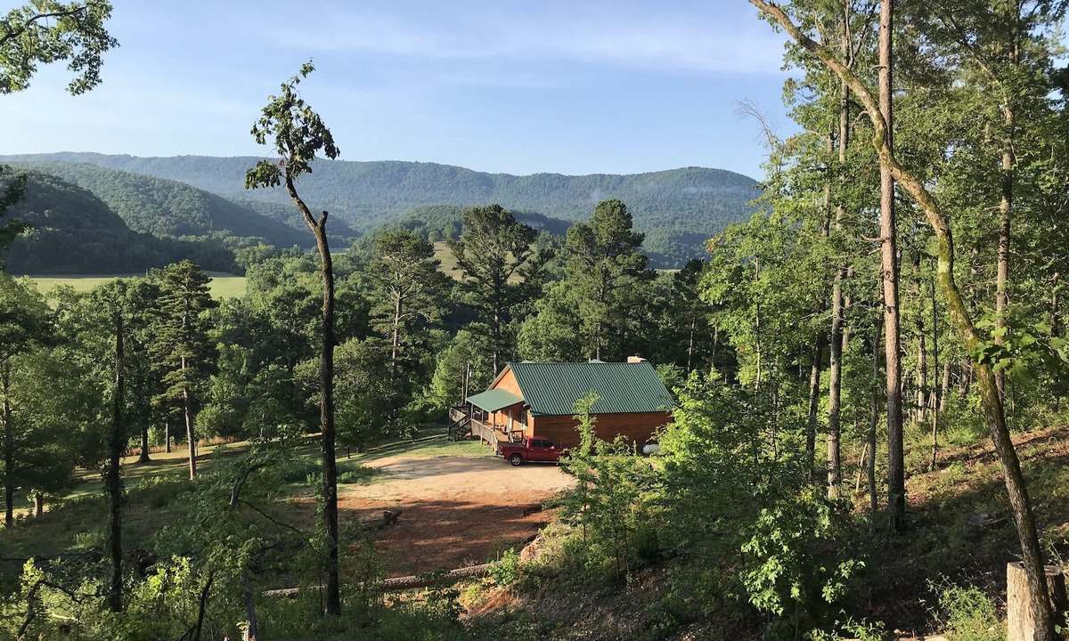 Jasper Cabin | Hot Tub* Secluded Ozark MT Cabin on 12 acres across from river