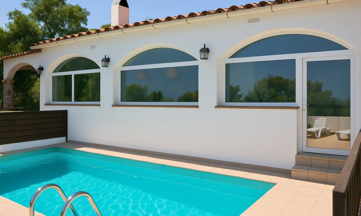 Pals Ski Chalet | House with views, private garden and pool 3km from Playa de Pals
