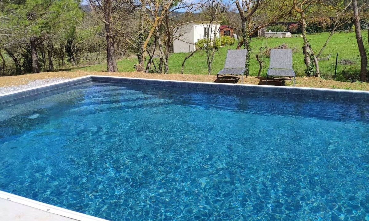 Rouffiac-des-Corbieres House | Houses with swimming pool - View of Peyrepertuse castle (Pays Cathare)