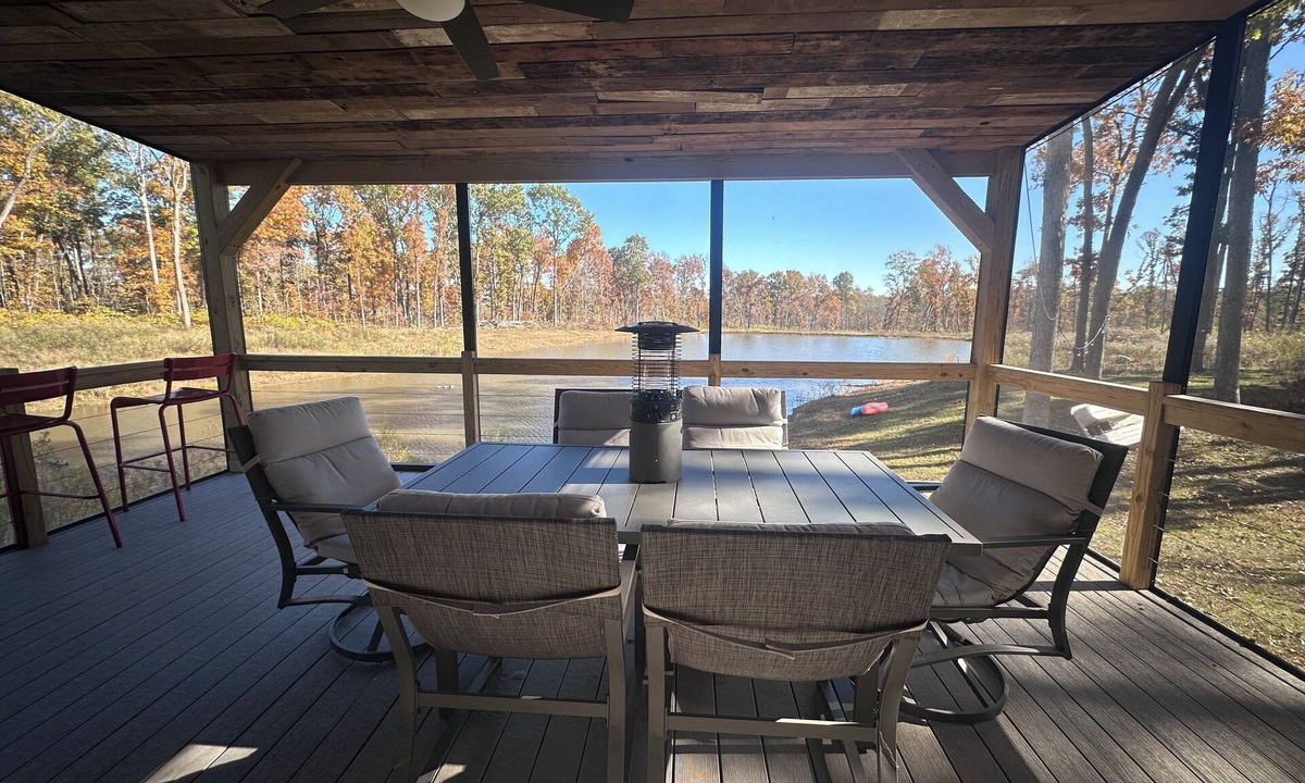 Loogootee Cabin | Hunter's Heaven overlooking private lake on 30 acres.