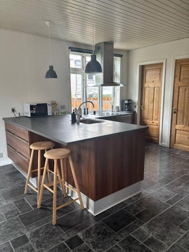 Grindsted Apartment | Hus nær Billund med spabad, have, grill og privat carport