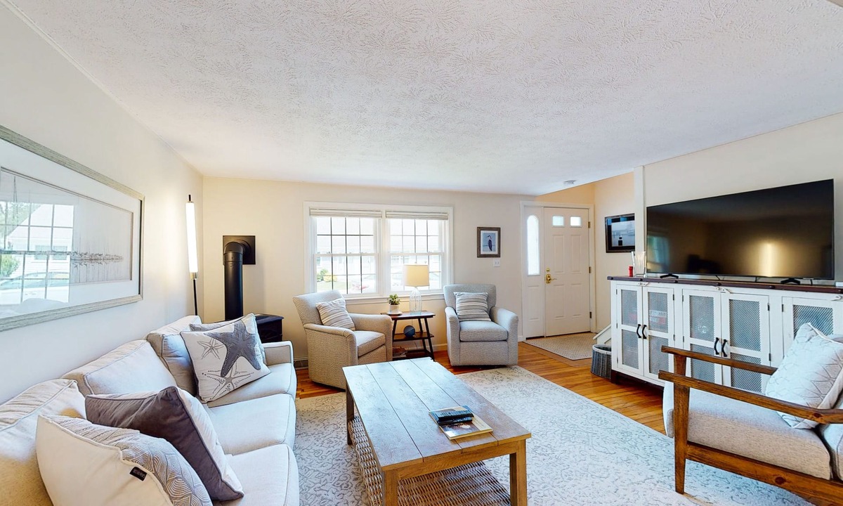 Falmouth House | Inviting duplex with central AC, grill, firepit, & walk to beach