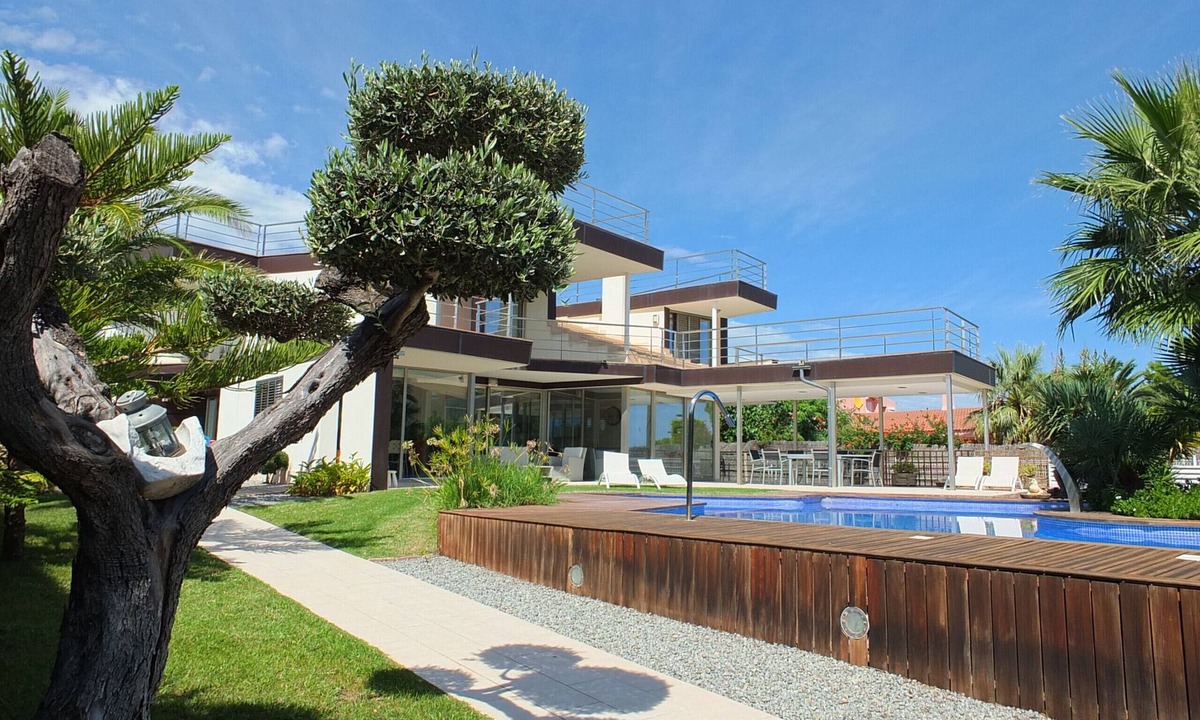 Calafat Villa | Isabella, spacious modern villa with sea views from balconies, spa-style pool, within 5mins walk of beach where there are beach bars and restaurants