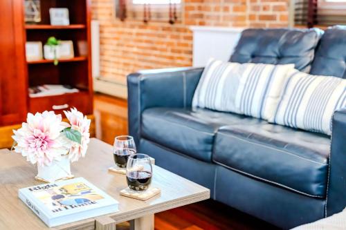 College Hill Apartment | Jennifer's Historic Riverfront Loft Private Patio