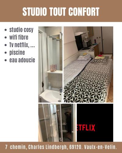 Vaulx-en-Velin Apartment | Joli studio tout confort avec toutes commodités