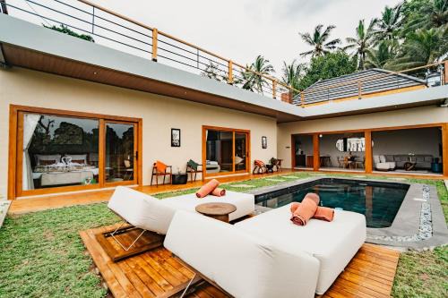 Melayang Villa | Joyluck Royal Private Villa Ubud Rice Field View