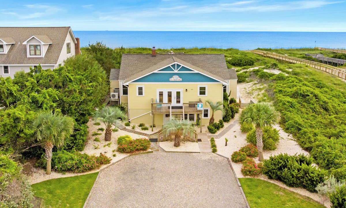 Caswell Beach House | Just a Beach Cottage: Spacious 6BR, 5BA Oceanfront on Caswell Beach