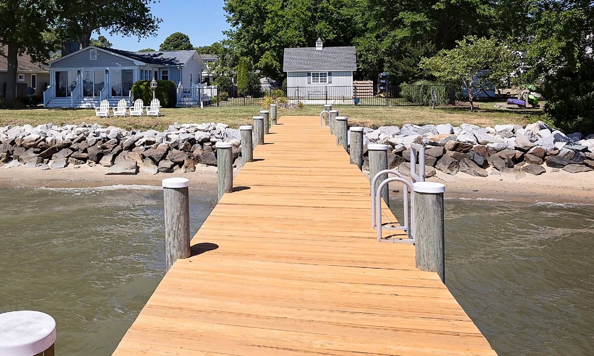 Stevensville House | Kent Island Waterfront | Pool | Stunning View