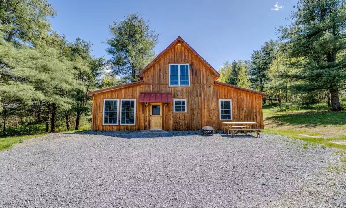 Town of Milo Cabin | Kick back and relax in this calming, stylish space!